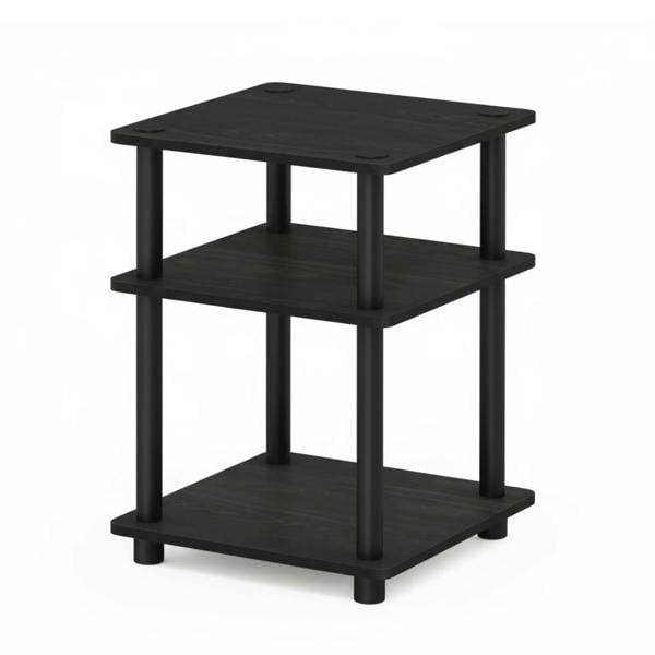 WALPLUS Compact Turn-N-Tube Easy Assembly Multipurpose Shelf, Blackwood for Small Spaces