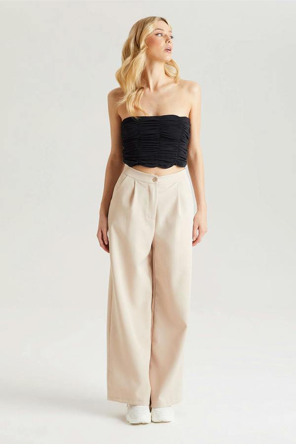 Urban Bliss Stone Tailored Wide Leg Trousers
