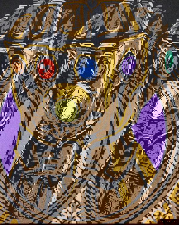 Marvel Mens Black Thanos Short Sleeved T-Shirt