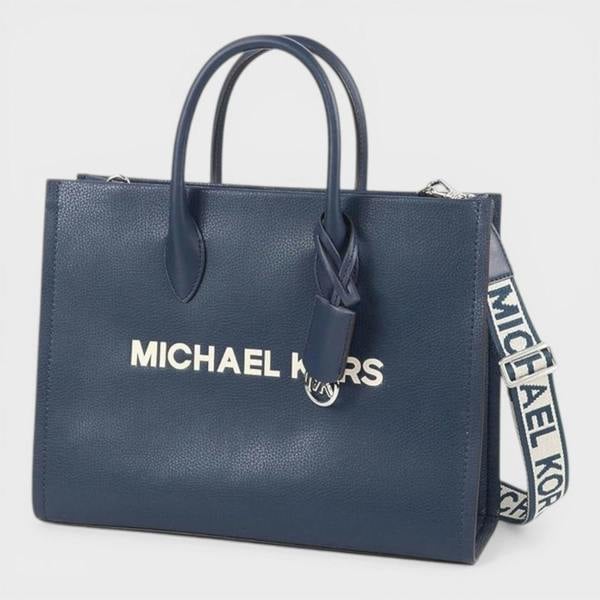 Michael Kors Logo Shoulder Bag Marine Navy