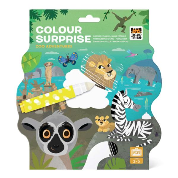Tiger Tribe Colour Surprise - Zoo Adventures | Kids Magic Colouring Book