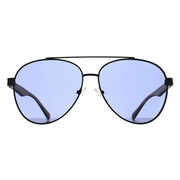 Kenneth Cole Reaction Sunglasses KC1394 08V Shiny Gunmetal Blue