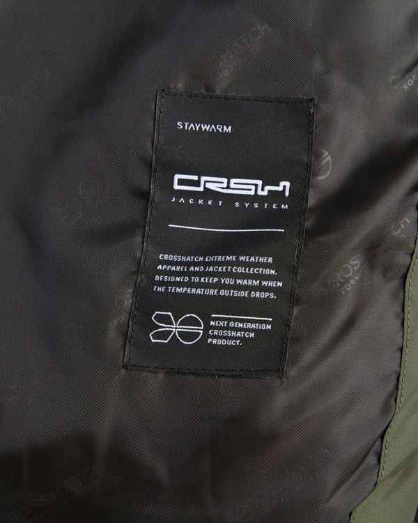 Crosshatch Sandbox Hooded Gilet Olive