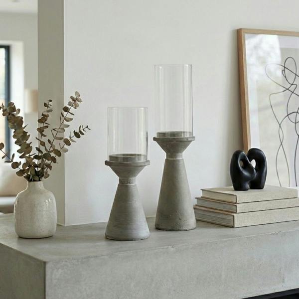 Garden Greatness Relica Duo Concrete Candle Holder