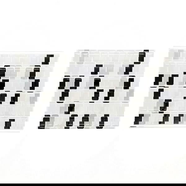 Classic Black and White Mosaic Glossy 3D Sticker Tile 30.5 x 15.4cm (12 x 6 in) - 12pcs in a pack