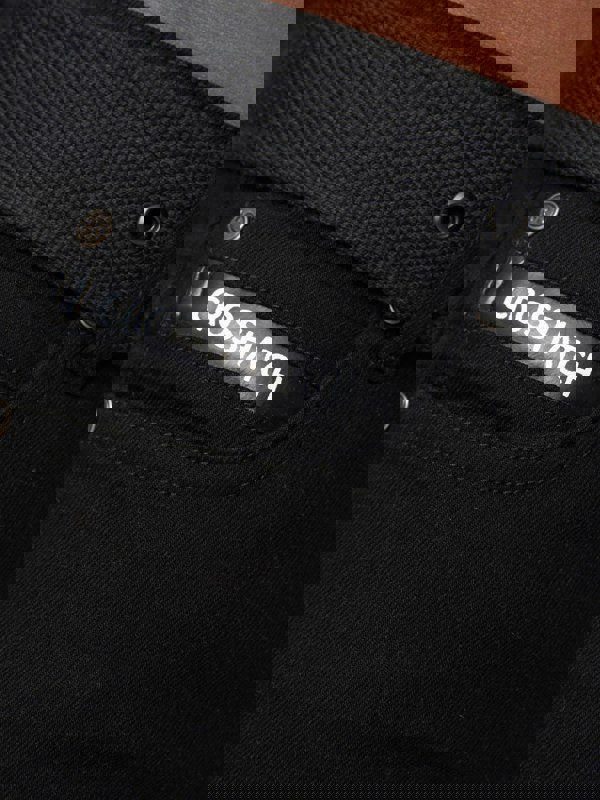 Crosshatch Princed Denim Jeans Solid Black
