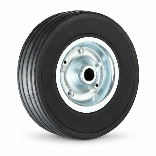 HTD 48mm Jockey Wheel for Trailer Heavy Duty 220mm Rubber Tyre Metal Rim 180kg