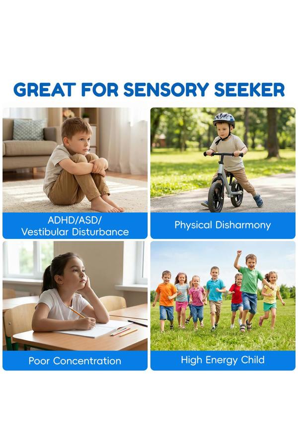 Living and Home Flower Sensory Balance Training Spinning Chair for Kids