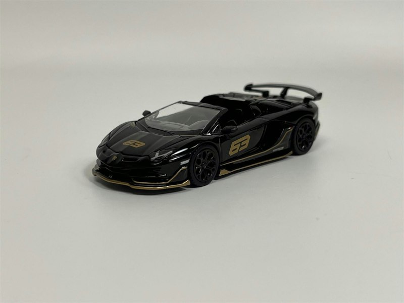 Mini GT Lamborghini Aventador SVJ 63 Roadster Nero Aldebaran 1:64 Mini GT MGT00803L