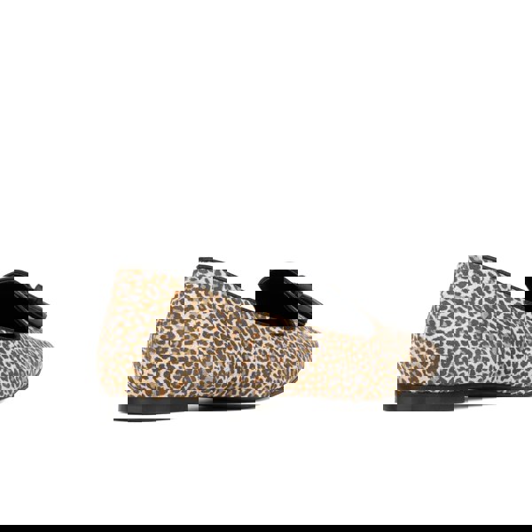 Embassy London Aura - Leopard - Women's suede leather square toe tassel loafer