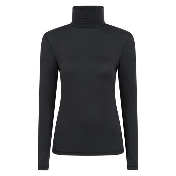Mountain Warehouse Womens/Ladies Keep The Heat Isotherm Roll Neck Base Layer Top - Black - 