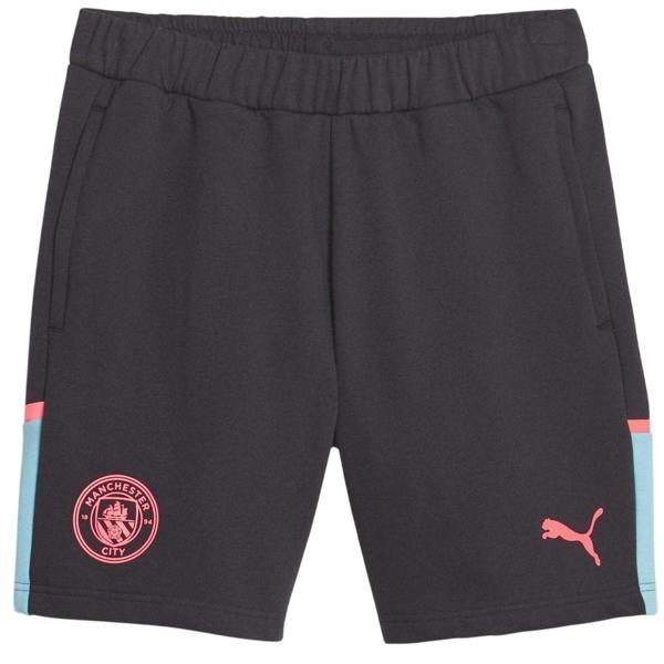 Puma Mens Casuals Elasticated Manchester City FC Football Shorts - Dark Navy - 