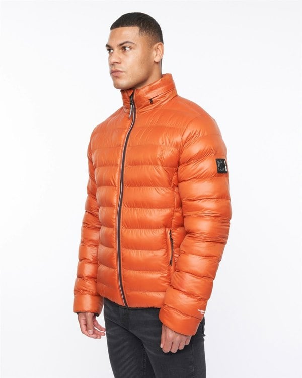 Duck and Cover Shemmy Two Quilted Jacket Orange