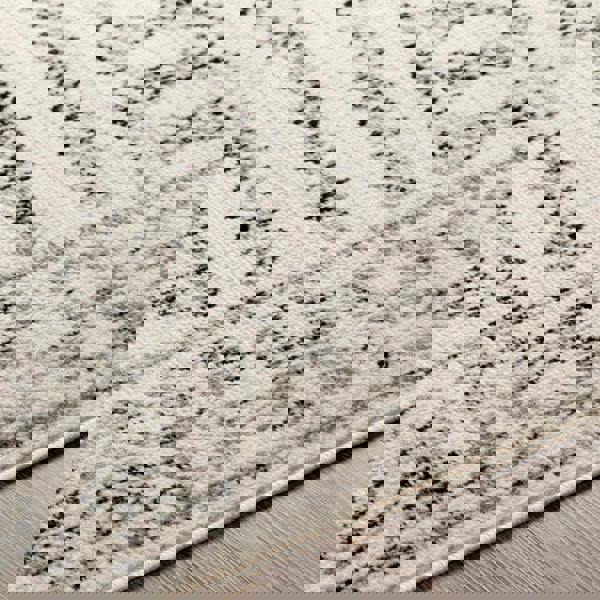 Livabliss Pisa-Geometric Grey Off-White Black Rug