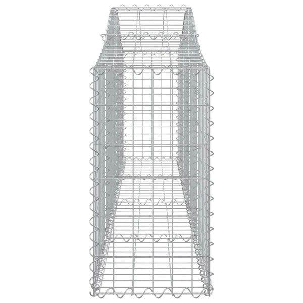 Berkfield Arched Gabion Baskets 2 pcs 200x30x60/80 cm Galvanised Iron