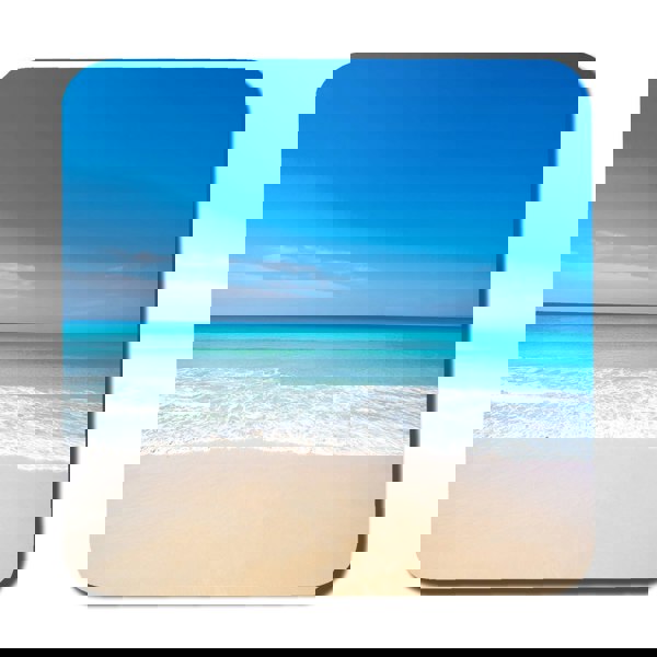 Benjamin Tate Design Nature landscape view of beautiful tropical beach and sea in sunny day (Coaster)