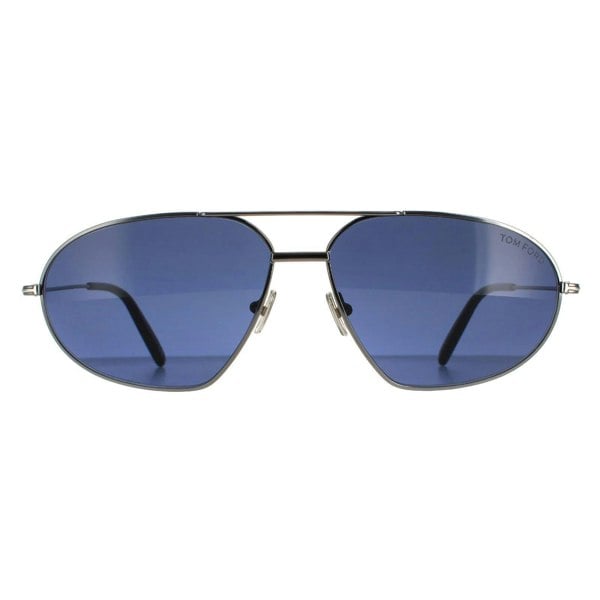 Tom Ford Sunglasses Bradford FT0771 08V Shiny Gunmetal Blue