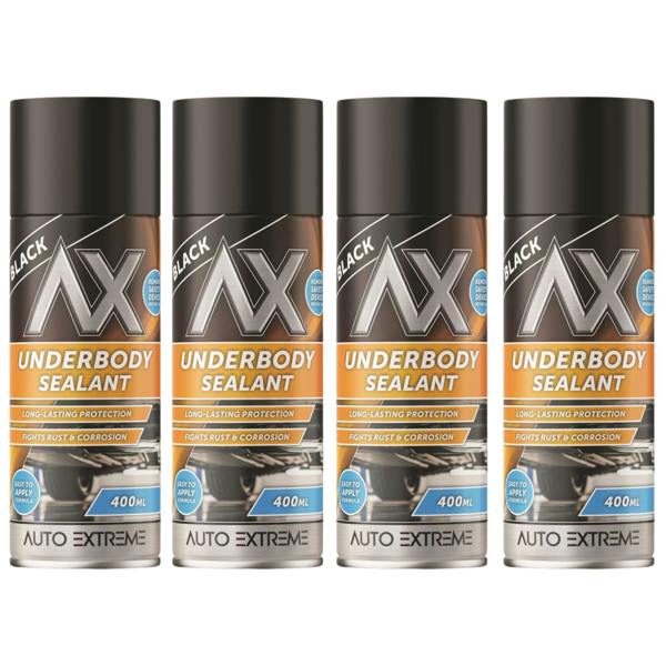 Auto Extreme 4X Underbody Sealant Black Spray 400ml