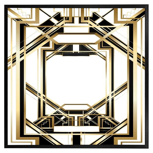 Benjamin Tate Design Art deco golden black frame (Picutre Frame)