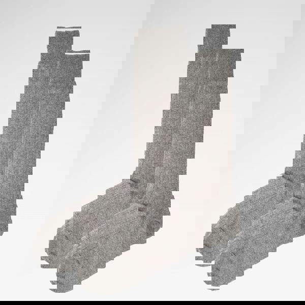 Jemsox Light Grey Marl Recycled Rib Mens Socks | Sustainable & Soft