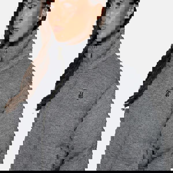 Good For Nothing Grey Knitted Padded Jacket - Grey Image 5