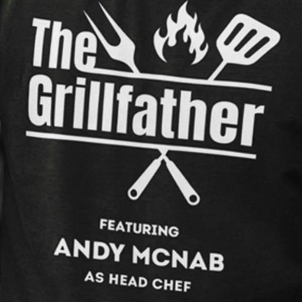 Personalised 'Grillfather' T Shirt - detail view
