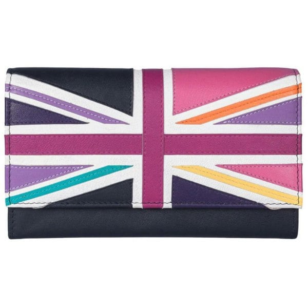 Mala Leather Union Jack Matinee Purse – Genuine Leather, RFID