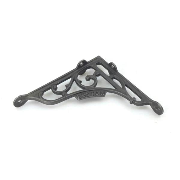 Pair of Antique Cast Iron London Euston Shelf Brackets