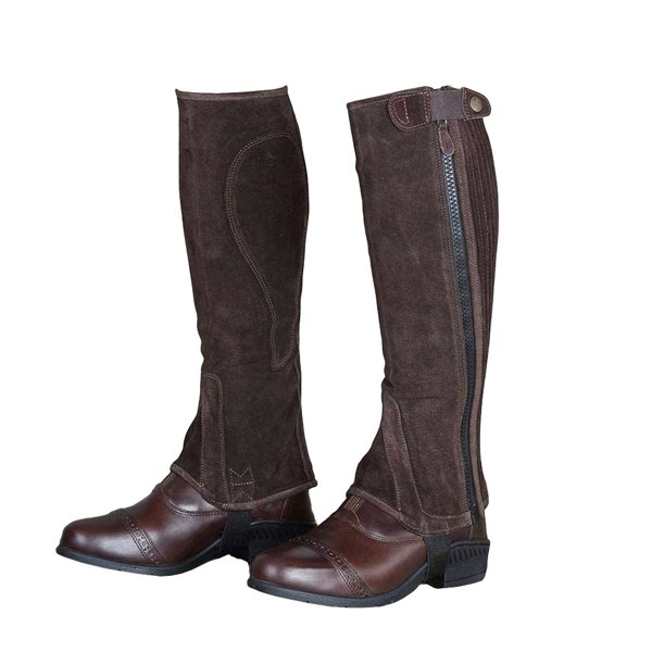 Moretta Unisex Adult Suede Half Chaps - Brown