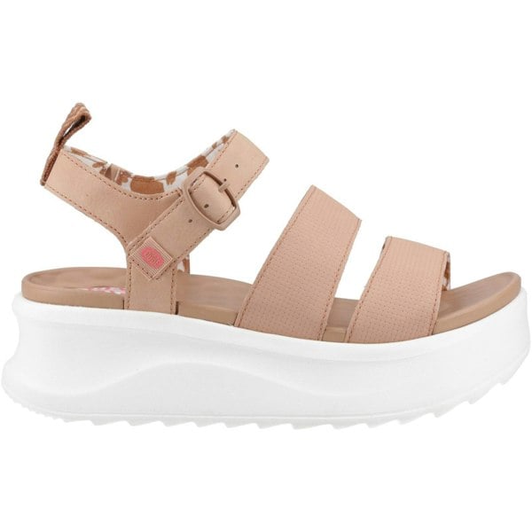 HEYDUDE Delray Buckle Classic Polyester Women's Tan Sandals