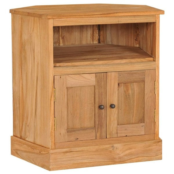 Berkfield Corner Sideboard 60x45x60 cm Solid Teak Wood