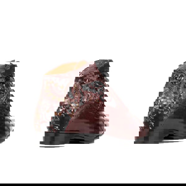 Embassy London Jasmine - Burgundy - Women’s Leather Oxford Ankle Boot