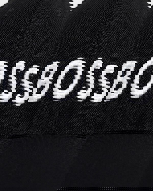 BOSS Green Knitted Six-Panel Cap with Embroidered Logo detail