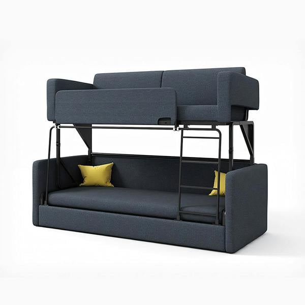 Two Seater Sofa Bed, Kid Bunk Bed with lounge bed sofa