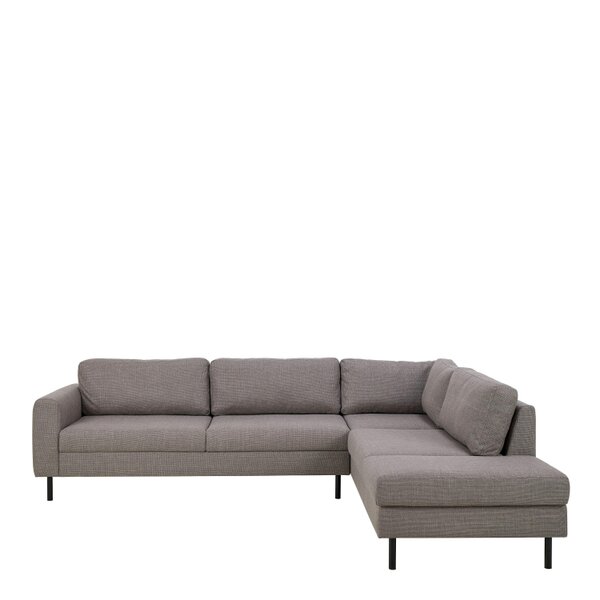 Wyld Haus San Sebastian Right Hand Corner Sofa Upholstered Light Grey Fabric