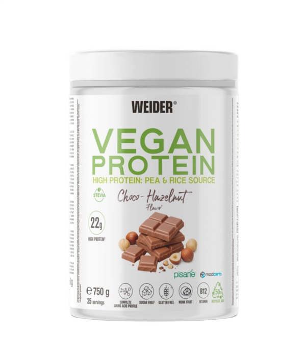 Weider Vegan Protein, Choco-Hazelnut - 750g