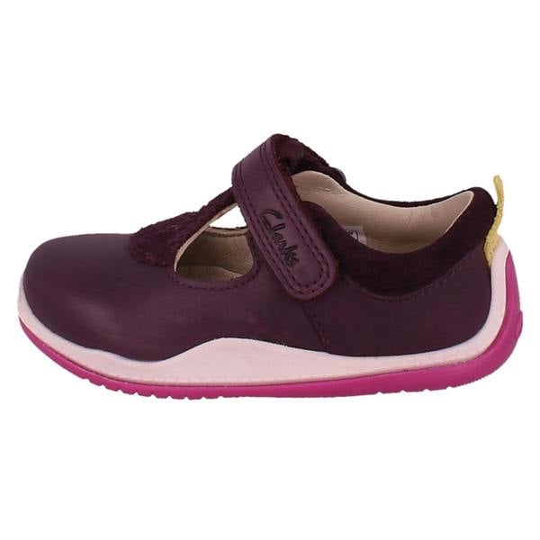 Clarks Girls Clarks Casual T-Bar Shoes Noodle Bright T