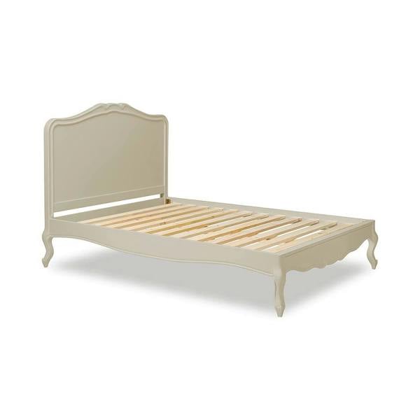 Statement Furniture Juliette French Style Bed with Wooden Headboard. Cream Bed Frame in 3ft 4ft6 5ft 6ft