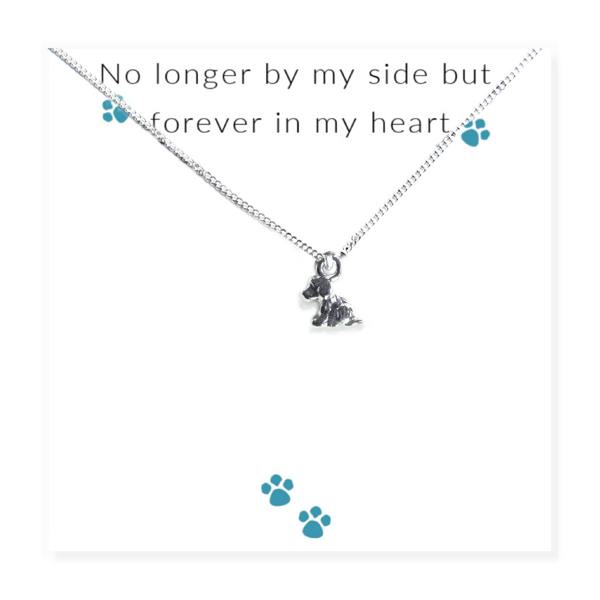 Aye Do Gifts No Longer By My Side - Dog Necklace & Gift Card