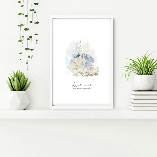 Pictures for bathrooms | set of 3 Coastal wall prints