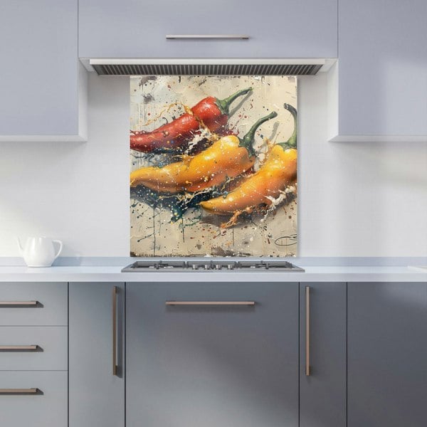 Warren Reed - Designer Vivid Burst: Pepper Splash Kitchen Splashback