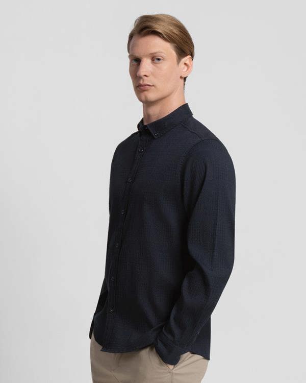 Steel & Jelly Multi-Texture Long Sleeve Shirt