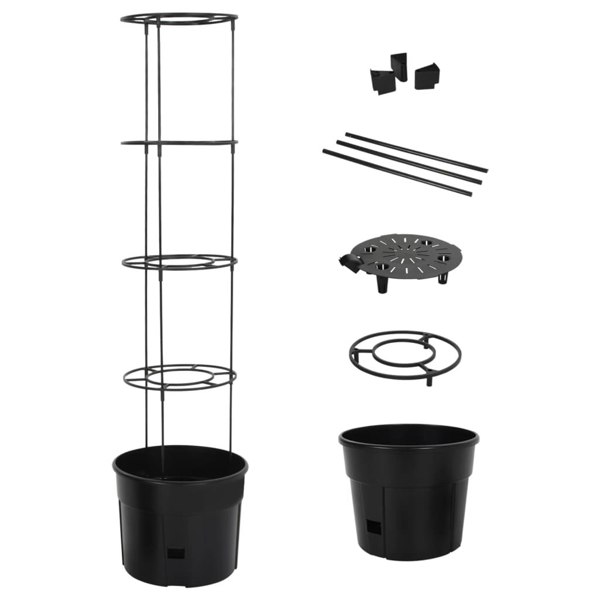 Berkfield Tomato Grower Anthracite �_�”�_39x150 cm Polypropylene