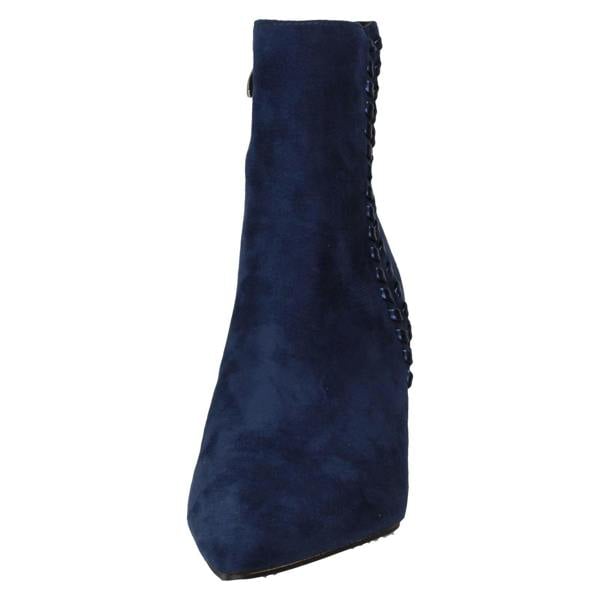 Ladies Collection Mid Heel Pointed Toe Ankle Boots F51222