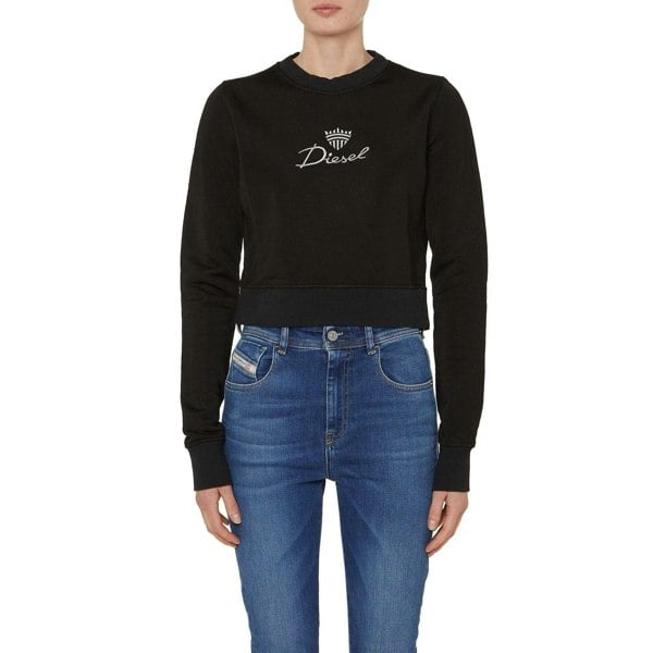Diesel Women's Slimmy Crew Neck Sweatshirt - Black