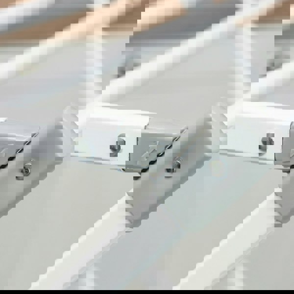 JVL Extendable 3 Tier Concertina Clothes Airer, White