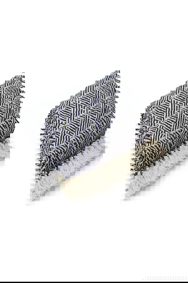 Emma Barclay Zahra Navy Blanket/Throw