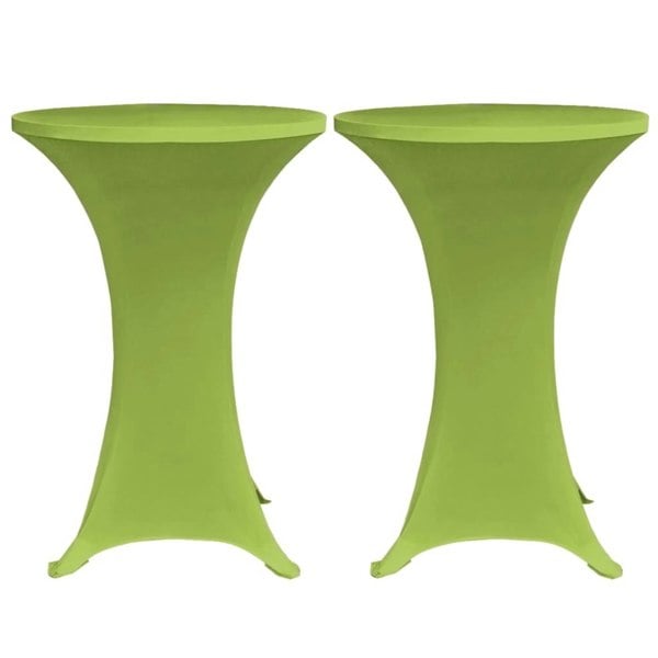 Berkfield Stretch Table Cover 4 pcs 60 cm Green