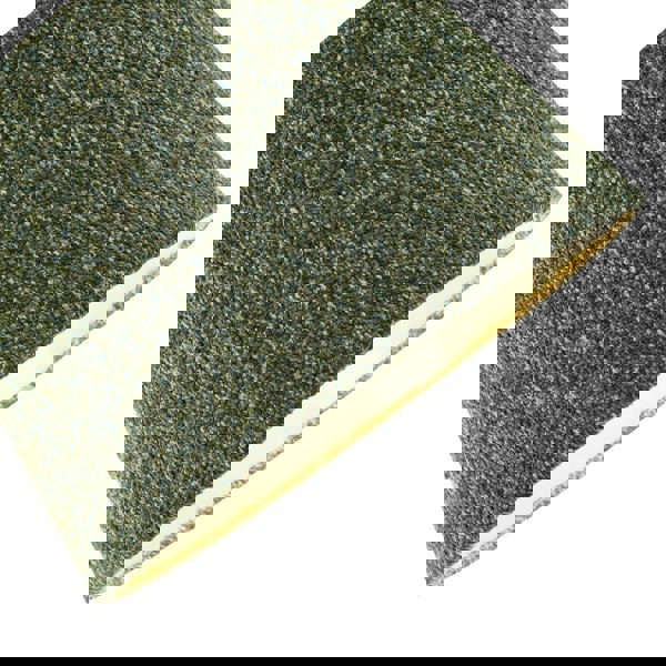 Forest and Sage Green Textured Wool Fabric Lamp Shade with Cream Inner Image 3