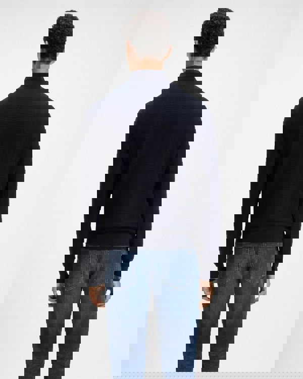 BOSS Orange Anion S Mens Crew Neck Jumper - Dark Blue 404